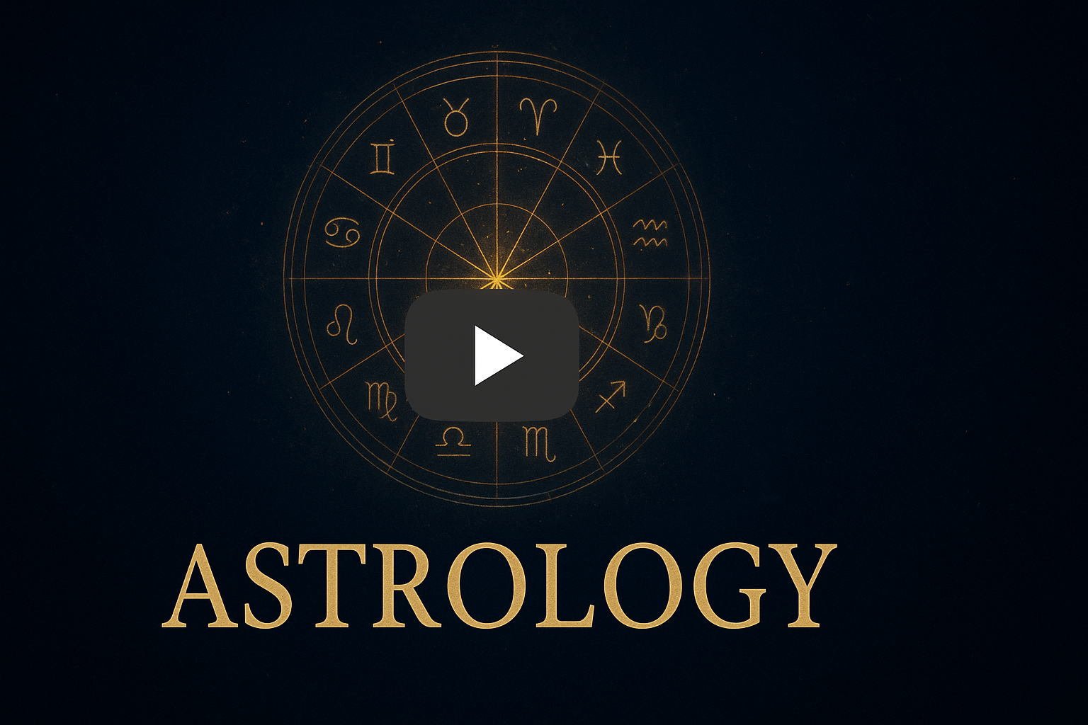 Video thumbnail showing astrology chart demonstration